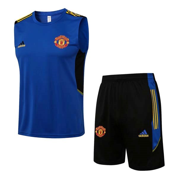 Camiseta Manchester United Sin Mangas 2022 Azul